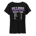 thumbnail image 2 of Disney Villains - World Tour - Women's Short Sleeve Graphic T-Shirt, 2 of 4
