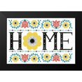 thumbnail image 2 of Mullan, Michael 18x13 Black Modern Framed Museum Art Print Titled - Folk Lodge Home V2 Teal, 2 of 5