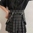 thumbnail image 2 of Women Gothic Waist Belt Faux Leather Straps Chain Punk Choker Leg Ring Jewelry Conbo, 2 of 5