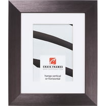 Craig Frames Modern Aesthetics 150, 20x27 inch Picture Frame Matted for a 16x24 Photo, Charcoal