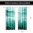 thumbnail image 4 of Foggy Forest Curtains for Bedroom 42x63inch Natural Landscape Window Curtain Cyan Mist Mountain Blackout Curtains Insulated Room Darkening Window Drapes for Living Room 2 Panels CLOKSP1006, 4 of 7