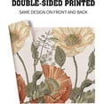thumbnail image 5 of Vintage Flowers Placemats for Dining Table Rust Orange Yellow Floral Sage Leaves Decorative Heat-Resistant Washable Linen Rustic Retro Farmhouse Table Mats 12x18 Inch for Home Kitchen Use Set of 4, 5 of 6