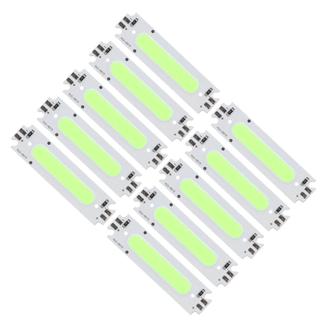 10 Uds. Chips LED COB, Cuentas De Lámpara De Tira De Alto Brillo 12V 2W Con Sustrato De Aluminio Para Iluminación De Coche, Lámparas DIY, Luces De Juguete