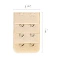 thumbnail image 3 of Lady 3 Rows 2 Hooks Bra Extension Strap Extender 5 Pcs Assorted Color Multicolor, 3 of 5