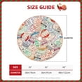 thumbnail image 4 of Bingfone Christmas Tree Skirt Mat Christmas Decoration Interior 36"-Passport Stamp, 4 of 8