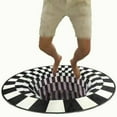 thumbnail image 3 of 3D Bottomless Hole Optical Illusion Area Carpet Floor Mat Space Around 100cm, 3 of 4