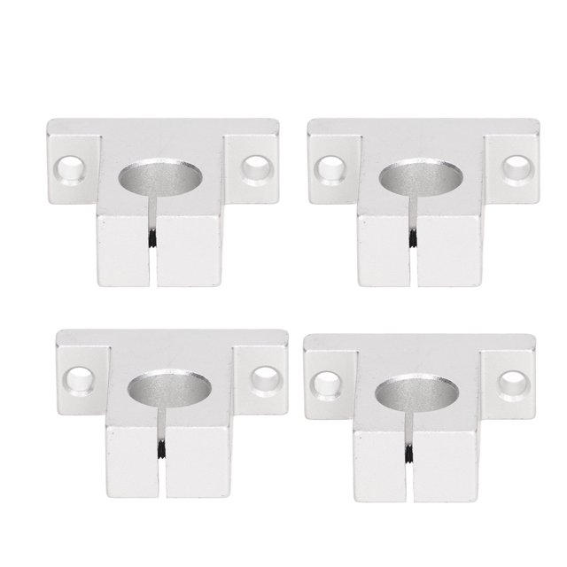 4 Pcs Linear Rail Support SK16 Rail Guide Support Aliminum Alloy Linear Motion Bracket 16mm Rod Linear Shaft Support For Electronic Equipment