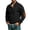 Black, variant on Mens Corduroy Sweatshirts Long Sleeve Henley Shirts Mockneck Sweatshirt | Quarter Button Sweater with Elbow Patches For Winter Fall Wear