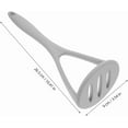 thumbnail image 4 of ABPETE Potato Masher, Silicone Manual Masher Nonstick Pumpkin Ricer Press Mashed Mud Crusher Kitchen Tools for Bean Root Vegetables Fruits Baby Food Avocado Garlic Grey, 4 of 9
