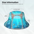 thumbnail image 3 of Kdxio Reflective Bucket Hat - Underwater Aquarium Arches Print Bucket Hat for Men,Women, 3 of 6