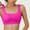 Hot Pink, variant on Plus Size Bra, Plunge V Neck Wirefree Bra Soft Comfy Wirefree Front Closure Lightweight Deep V Bra Full Coverage Supportive Bra Bust Shaping Wirefree Bra Thin Underwear, Black