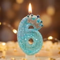 thumbnail image 5 of 1PC Royal Princess Birthday Candle - Fashionable Cartoon Creative Design, Glittery Crown Accent, Number Candle for Birthday Party, Cupcake Decoration -, Adults, Party Event, Celebration, 5 of 6