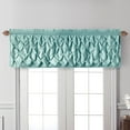 thumbnail image 5 of VCNY Home Carmen Blue Solid Color Rod Pocket Light-Filtering Curtain Valance, 60" x 20", 5 of 5