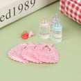 thumbnail image 4 of 1:12 Dolls House Miniature Baby Bottles Pacifier Bibs Set Nursery Accessory Gift, 4 of 10