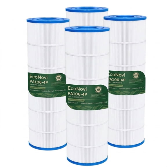 EcoNovi 4-Pack C4030 Pool Filter Cartridges Replacement for Hayward SwimClear C4030, C4025,C4020, Replace Hayward CX880XRE, Pleatco PA106, Unicel C-7488, 424sq.ft