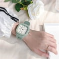thumbnail image 3 of Ziurtnc Women Watch Japanese Style Adjustable Plastic Strap Square Dial Quartz Movement Student Anolog Watch Daily Travel Wristwatch, 3 of 8