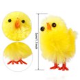 thumbnail image 3 of Darzheoy 60pcs Mini Chicks Set Plastic Plush Chicken Figures Figurines Cake Toppers Farm Animal Statues Table Decorations for Easter Party Favors, 3 of 6