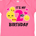 thumbnail image 4 of Inktastic Its My 2nd Birthday with Emojis Girls Baby Bodysuit, 4 of 5