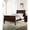 Cherry, variant on Headboard and Footboard, Black Solid Wood | Queen Bed for Elegant Bedroom