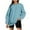 Light Blue, variant on Erwazi Womens Oversized Crewneck Sweatshirts Solid Color Long Sleeve Pullover Top Casual Loose Trendy Fall Clothes Sweatshirt