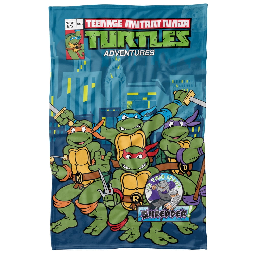 Couverture Polaire Enfant Tortues Ninja – Plaid Tout Doux, 100% Polyester