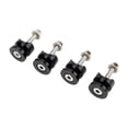 thumbnail image 1 of davian 4 Pieces Quick Release Base Pad Motorcycle Side Box Adapter Luggage Rack Fastener Aluminum Alloy Suitable for Commuting Long Trips Customization Item Black, 1 of 8