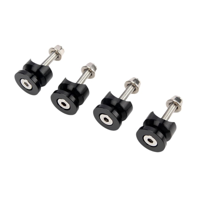 davian 4 Pieces Quick Release Base Pad Motorcycle Side Box Adapter Luggage Rack Fastener Aluminum Alloy Suitable for Commuting Long Trips Customization Item Black