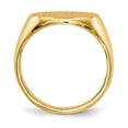 thumbnail image 2 of 14K Yellow Gold Ring Band Signet 12.0x16.0mm Closed Back Men's, Size 6, 2 of 5