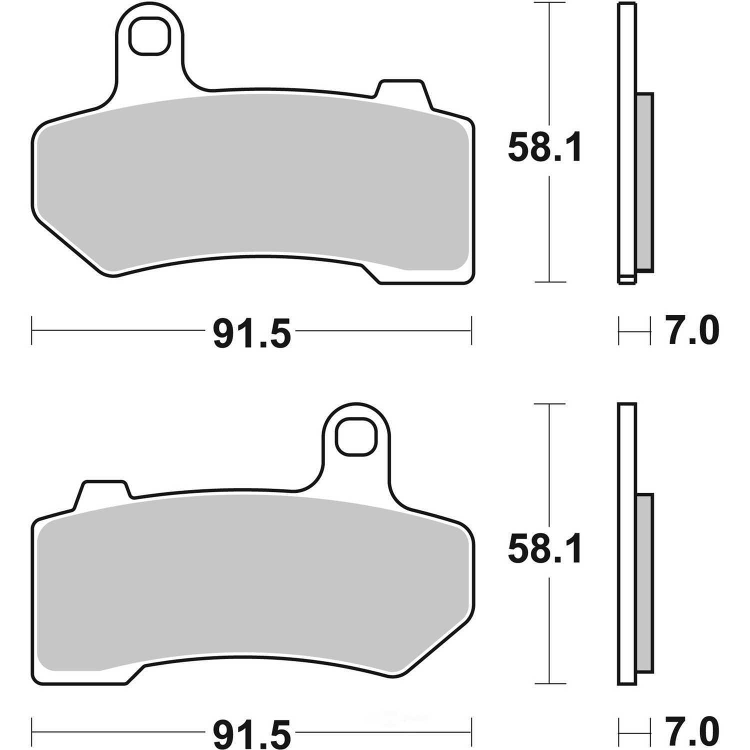 Brembo 07HD17SA PRIME Powersport Sinter SA
