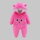 thumbnail image 1 of Cowsor Newborn Baby Bear Outfit Girls Boys Winter Fleece Clothes Hooded Romper Set, 1 of 7