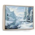 thumbnail image 2 of Designart "Antarcticas Edge modern II" Winter Landscape Floater Framed Wall Decor, 2 of 7