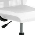 thumbnail image 5 of vidaXL Office Chair White Mesh Fabric and Faux Leather, 5 of 5