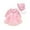 Pink, variant on lnmuld Winter Dress Baby Girls Solid Autumn Print Long Sleeve Hat Romper Princess Dress Clothes Size:3-6 Months
