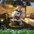 thumbnail image 3 of Easter Bunny Garden Stake Garden Easter Garden Stake Easter Decoration Retro Easter Bunny Easter Egg Garden Logo Outdoor Easter Decoration Easter Bunny Easter Egg Easter Lo Sign Garden Rabbit, 3 of 4
