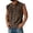 Brown -BJ13, variant on Sleeveless Shirts for Men Distressed Washed Tank Tops Henley Button Down V Neck Shirt Vintage Summer Solid Tee Top Khaki M