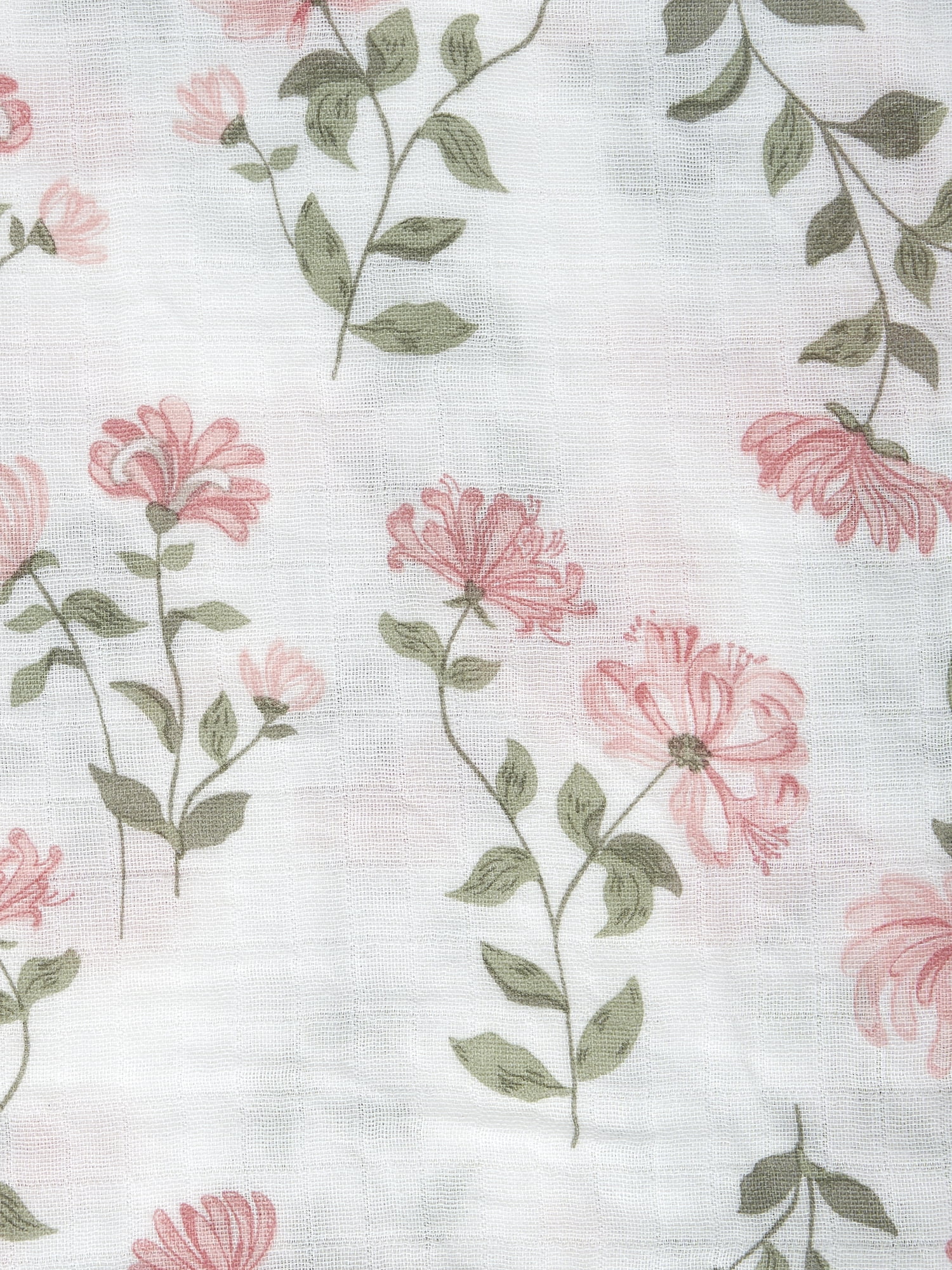 Modern Moments by Gerber Gender Neutral Ultra Soft Swaddle Blankets, 2-Pack, Pink Floral