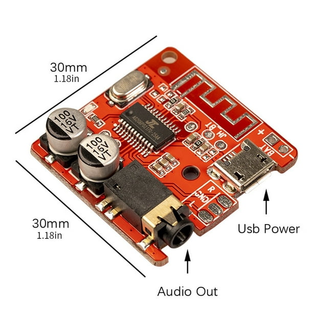 Car Bluetooth Audio Receiving Board Module 3.5MM Headphone Jack