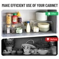 thumbnail image 4 of Cabinet Organizer Shelf, Set of 2 Kitchen Counter Shelves, Kitchen Storage, Spice Rack, Stackable, Expandable, 4 of 9