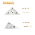 thumbnail image 3 of waltyotur 2Pcs Angle Gauge Block Set, Precision Steel Gauge Block Machinist Tool 30 to 90 Degree with Box, 3 of 6