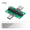 thumbnail image 3 of Adaptador de placa de prueba PCB USB 3.1 tipo C macho a hembra de 2 piezas con conector de cabezal de pin, 3 of 4
