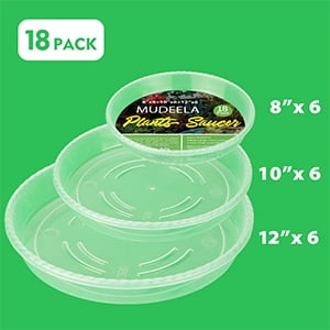 6 Pack Plant Saucer 4 6 8 10 12 Inch Durable Plant Tray Flower Pot Saucer Round 
