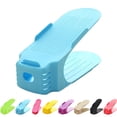 thumbnail image 3 of Injueey Estante para zapatos para el hogar, soporte para colgar zapatos de doble capa ajustable de plástico sólido, ahorra Almacenamiento y organización del hogar rojo Injueey JJ9551-08, 3 of 6