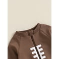 thumbnail image 5 of Musuos Baby Jumpsuits Long Sleeve Round Neck Zipper Rompers Newborn Boys Girls Football Outfit, 5 of 10