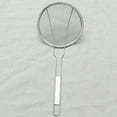 thumbnail image 4 of Colador de acero inoxidable Skimmer Cucharón Hogar Cocina Fideos Colador de papas fritas para restaurante en casa (22 cm, Plata), 4 of 5