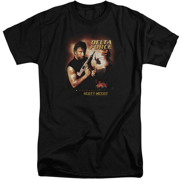 Delta Force Delta Force 2 Poster Adult Tall T-Shirt 18/1 T-Shirt Black