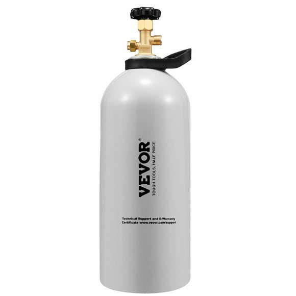 VEVOR Réservoir de CO2 10 Lb Nouveau Cylindre de Gaz en Alliage d'Aluminium avec Valve CGA320 Homologué à Points