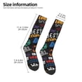 thumbnail image 2 of Xecao Basketball Pattern Adult Stockings with Color-Block Design and 3D Print, Breathable Comfortable Hosiery for Daily Wear and Sports, 2 of 6
