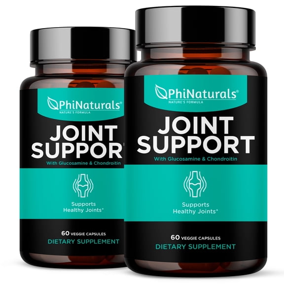Glucosamine Chondroitin (Pack of 2) Capsules – MSM – Joint Supplements by Phi Naturals