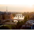 thumbnail image 2 of Setboun, Michel 18x15 Gold Ornate Wood Framed with Double Matting Museum Art Print Titled - Bridges over the Seine river, Paris, 2 of 4
