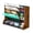 Black-5-Tire & Ironwood, variant on 5 Tier & Metal Black File Organizer, Wall Mounted or Desktop Use